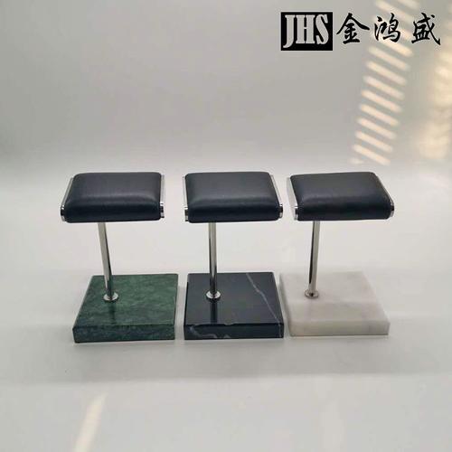 厂家大理石手表展示架金属杆手表架牛皮手表陈列架